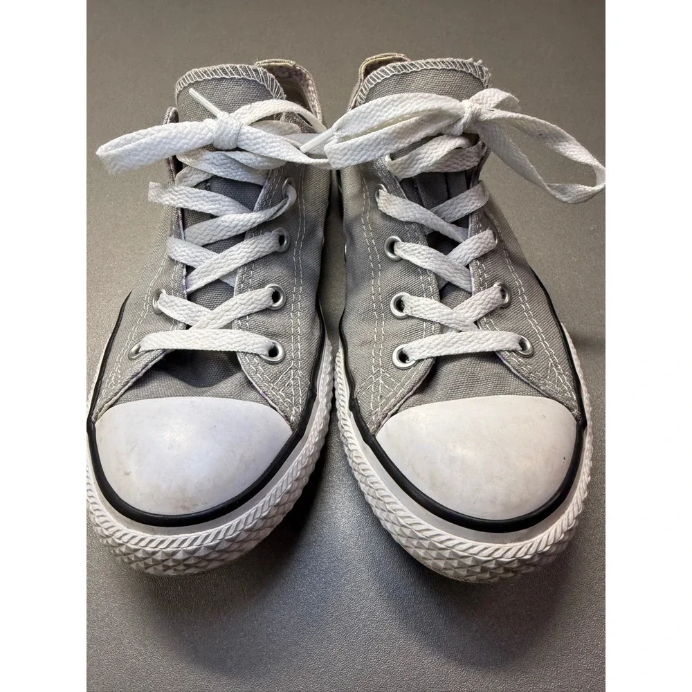Converse Chuck Taylor All Star Low Top Grey Junior Shoes‎ 656869F Size 3